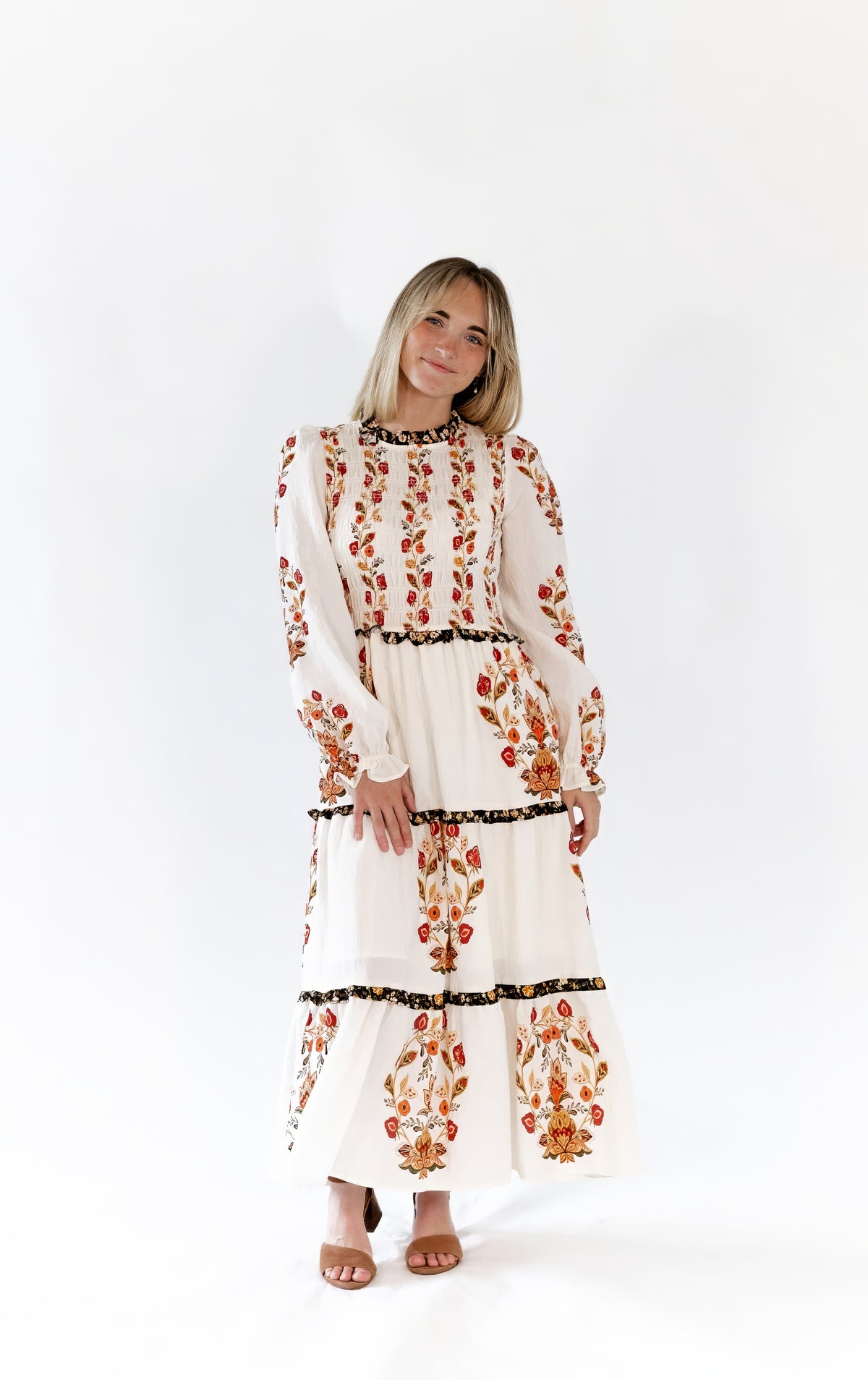 Deedee Tiered Floral Dress