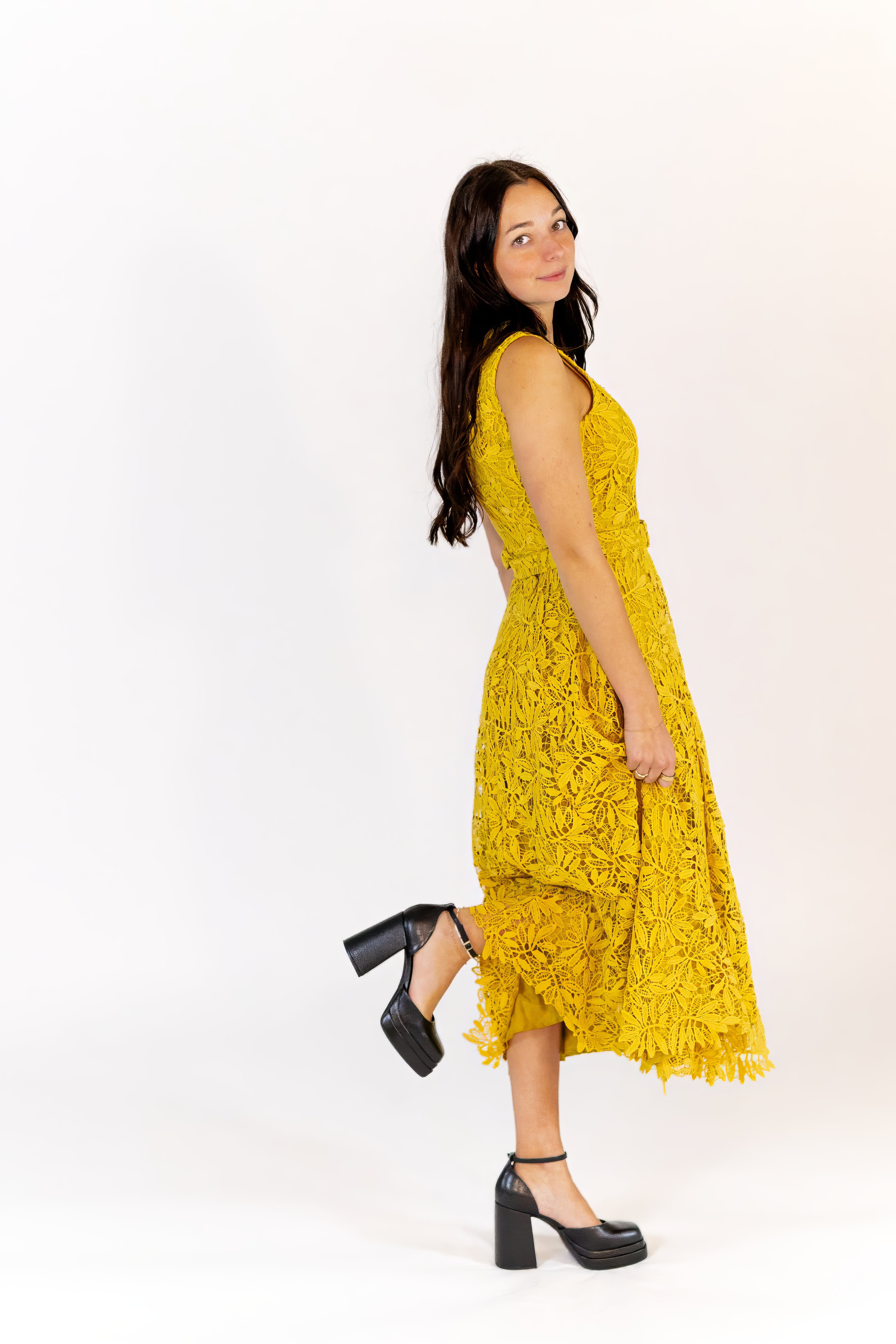Nellie Lace Midi Dress