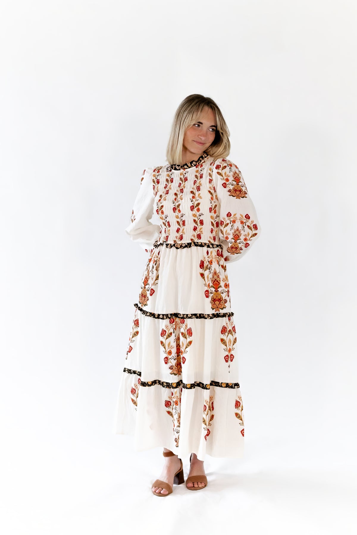 Deedee Tiered Floral Dress