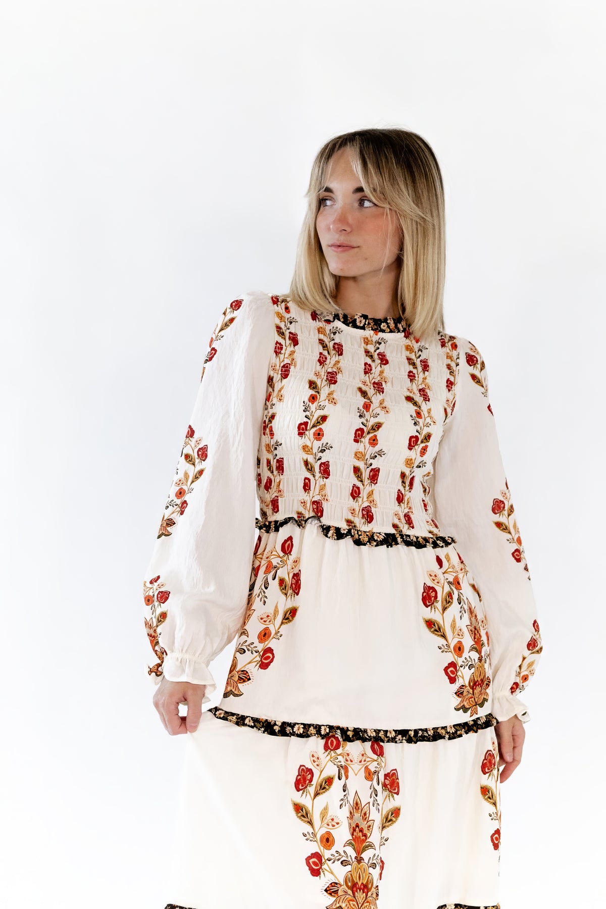 Deedee Tiered Floral Dress