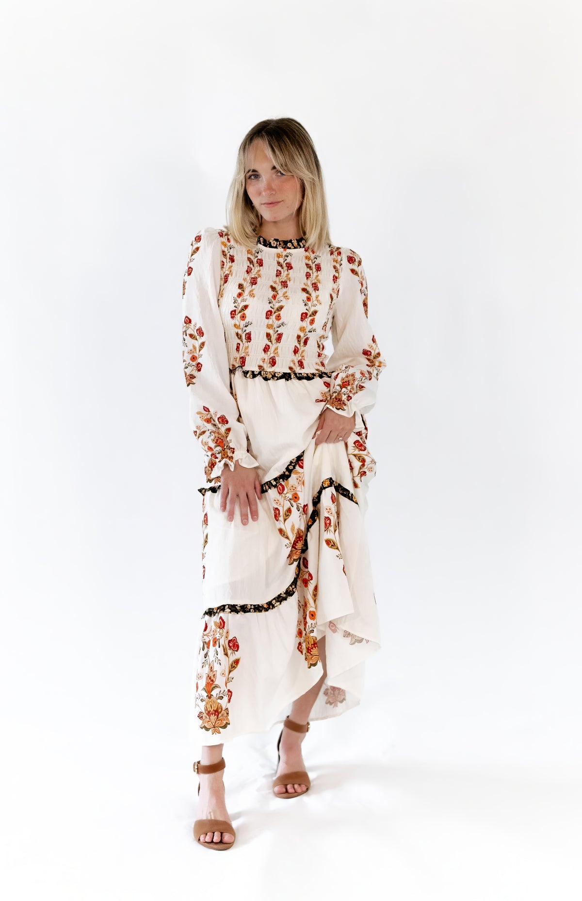 Deedee Tiered Floral Dress