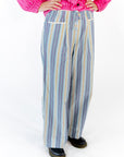 Gema Striped Linen Pants