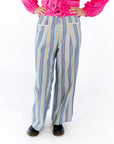 Gema Striped Linen Pants