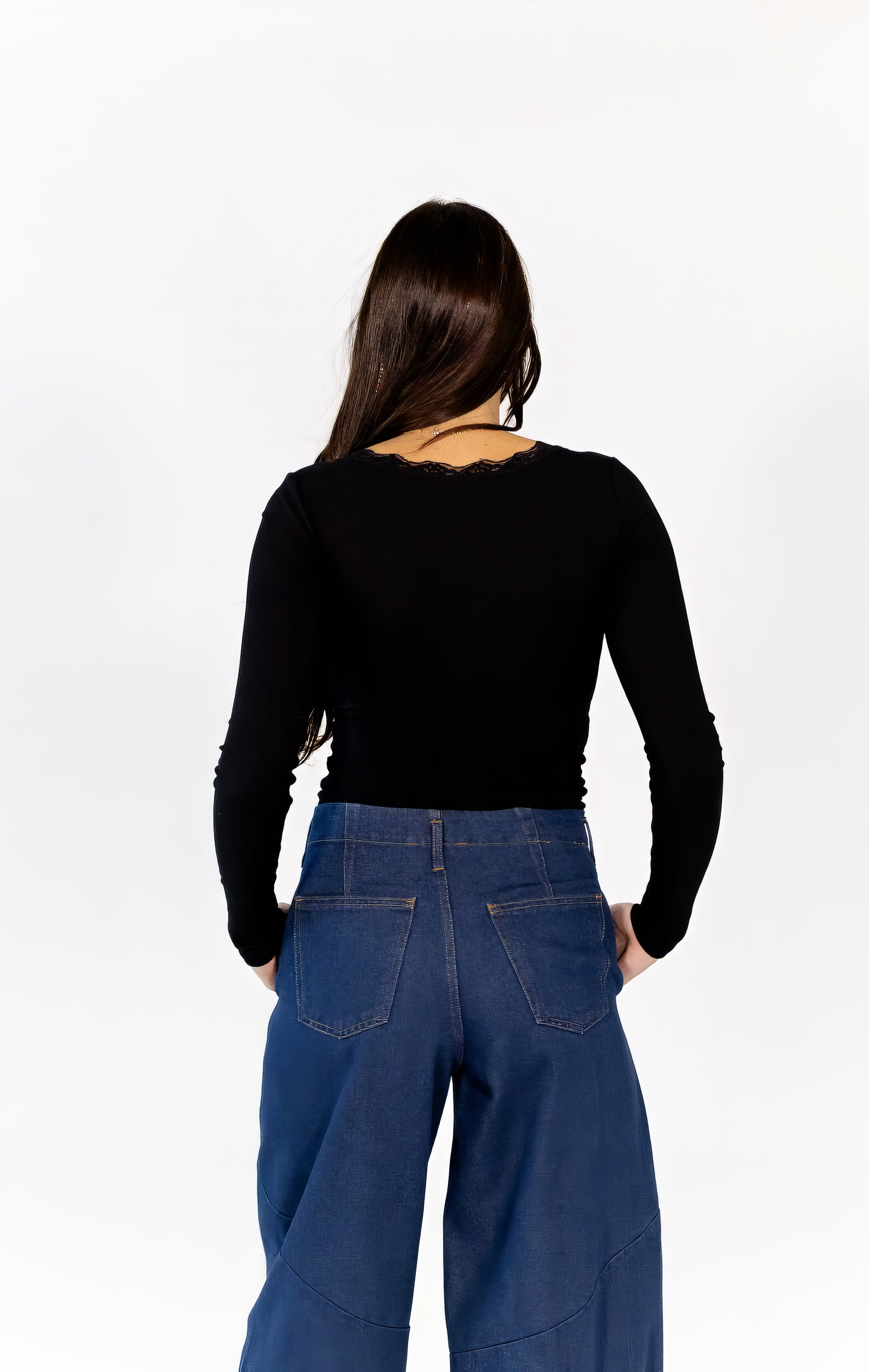 Oskan Lace Trim Top