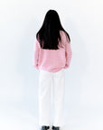 Jenny Cozy Stripe Sweater · Pink