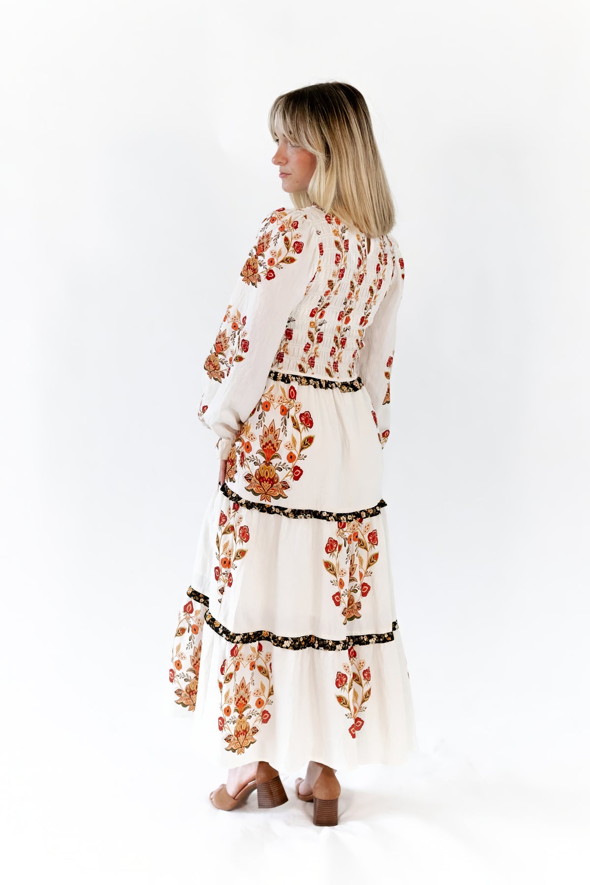 Deedee Tiered Floral Dress