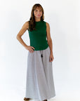 Mabel Exposed Seam Tank · Green