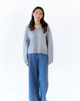 Heather Grey V-Neck Sweater