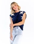 Azure Star Muscle Tee
