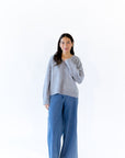 Heather Grey V-Neck Sweater