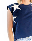Azure Star Muscle Tee