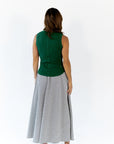 Mabel Exposed Seam Tank · Green