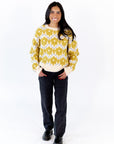Heather Floral Crew Neck