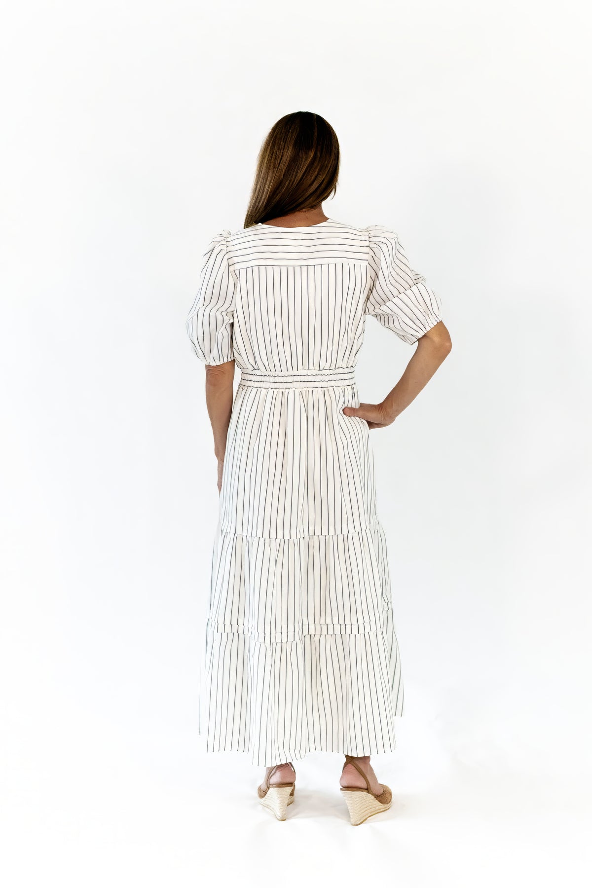 Sander Striped Midi Dress