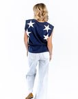 Azure Star Muscle Tee