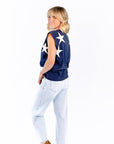 Azure Star Muscle Tee