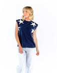 Azure Star Muscle Tee