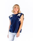 Azure Star Muscle Tee