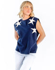 Azure Star Muscle Tee