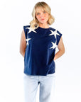 Azure Star Muscle Tee