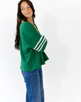 Maison Textured Pullover · Green