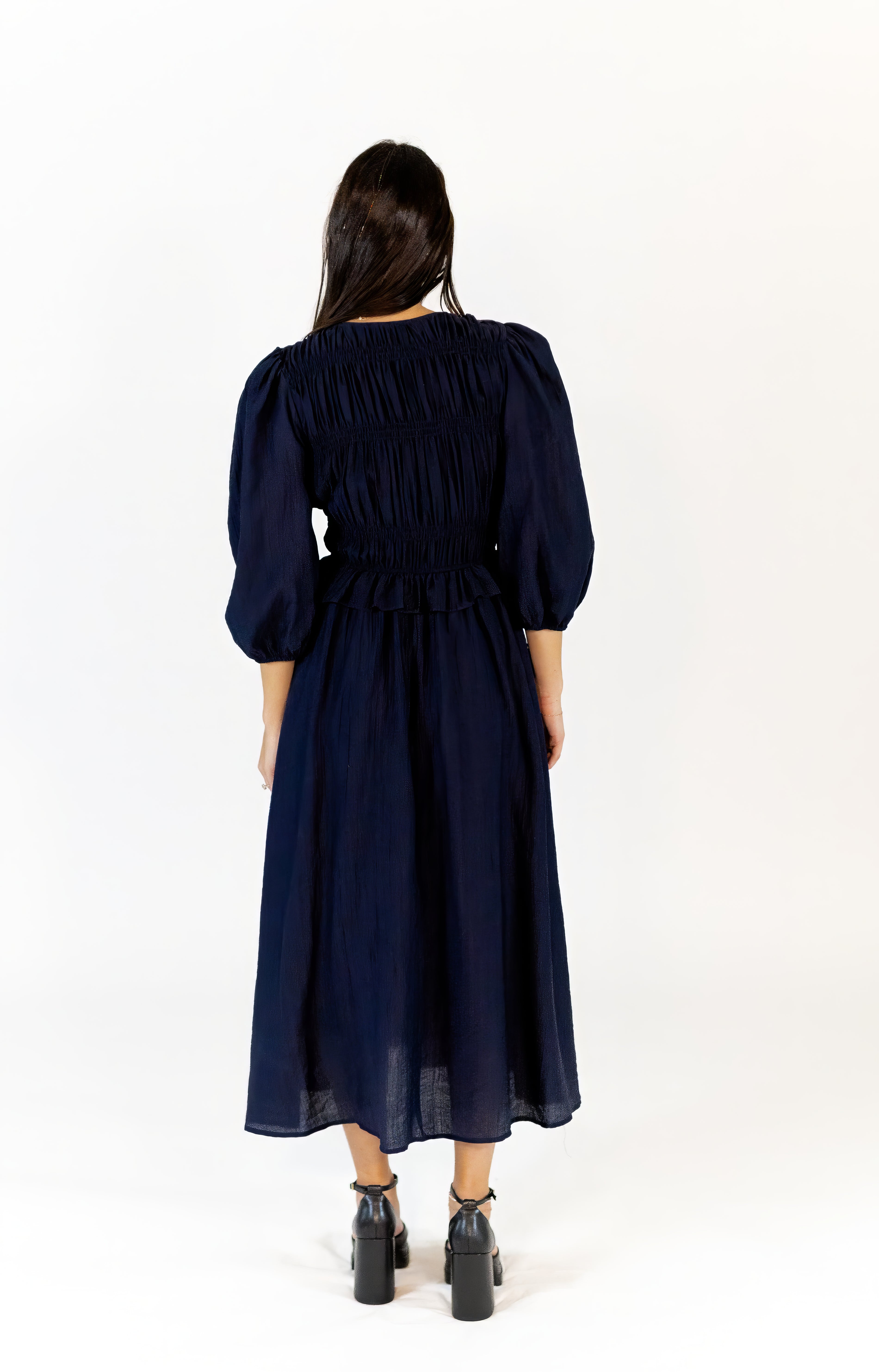 Marini Bow Detail Midi Dress