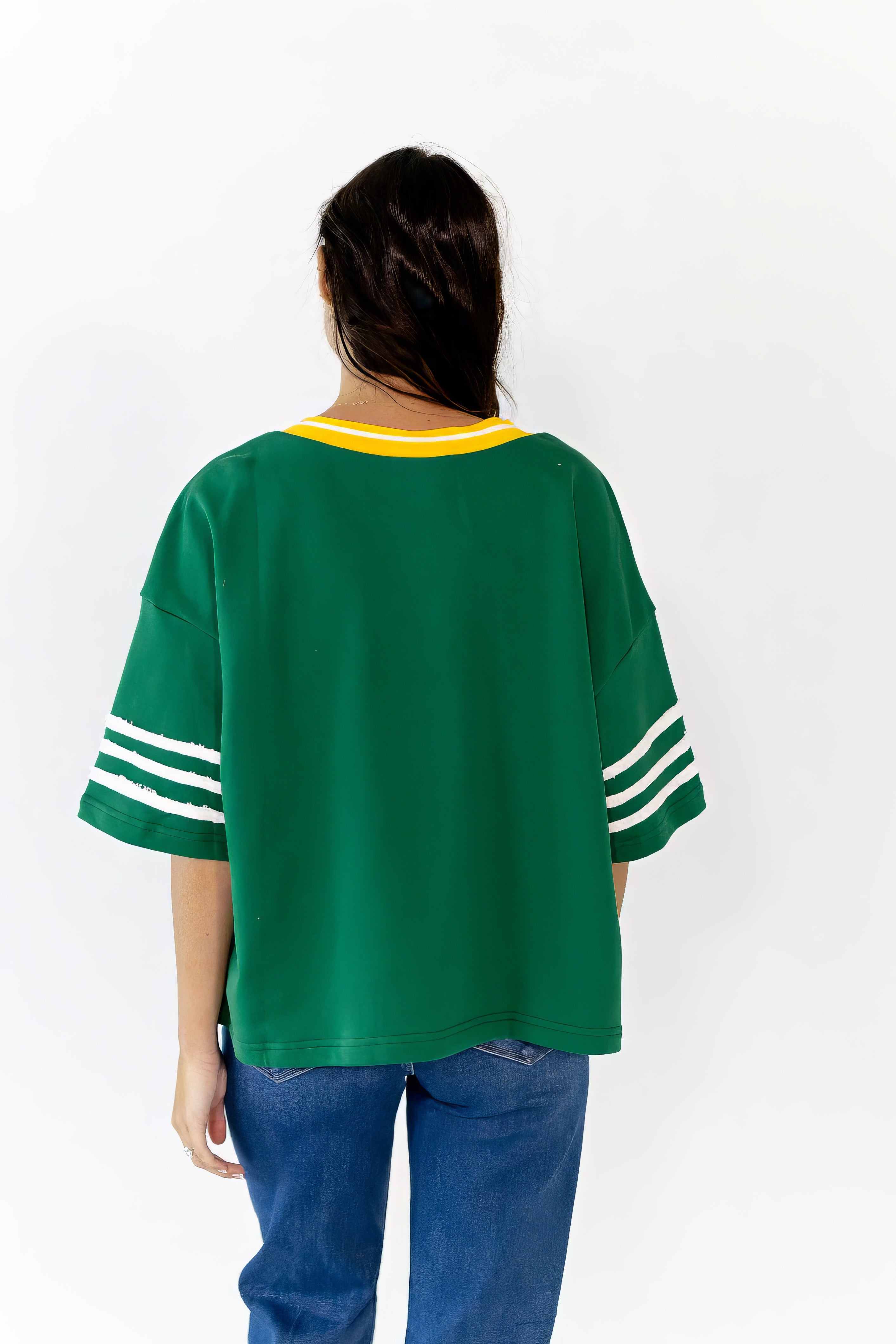 Maison Textured Pullover · Green