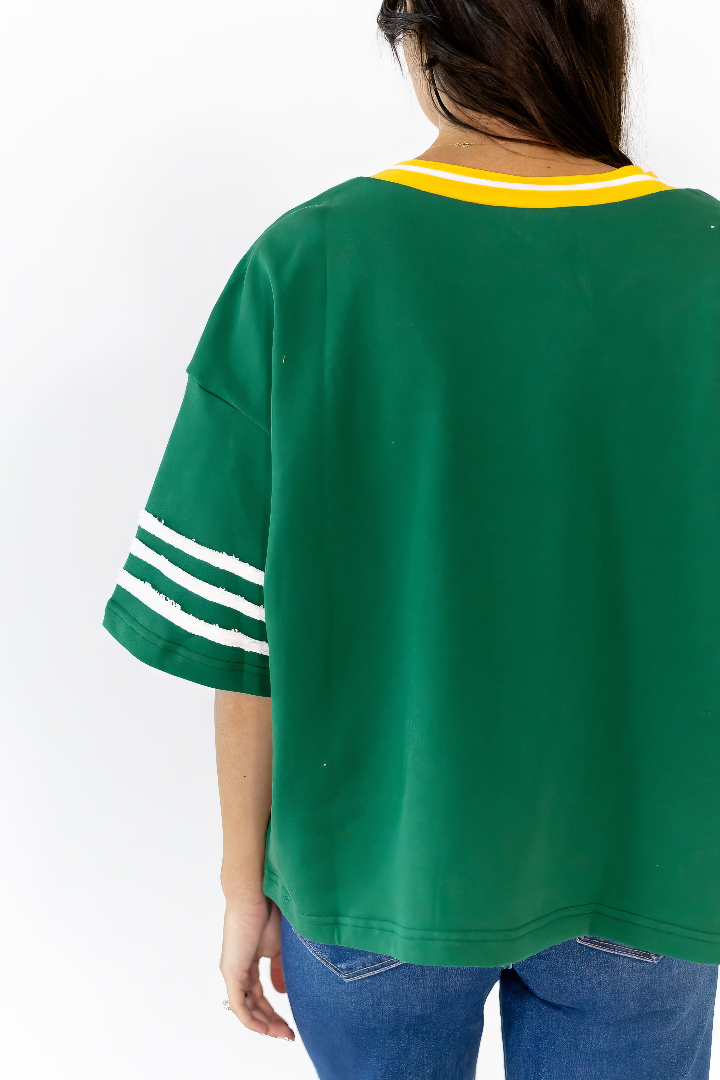 Maison Textured Pullover · Green
