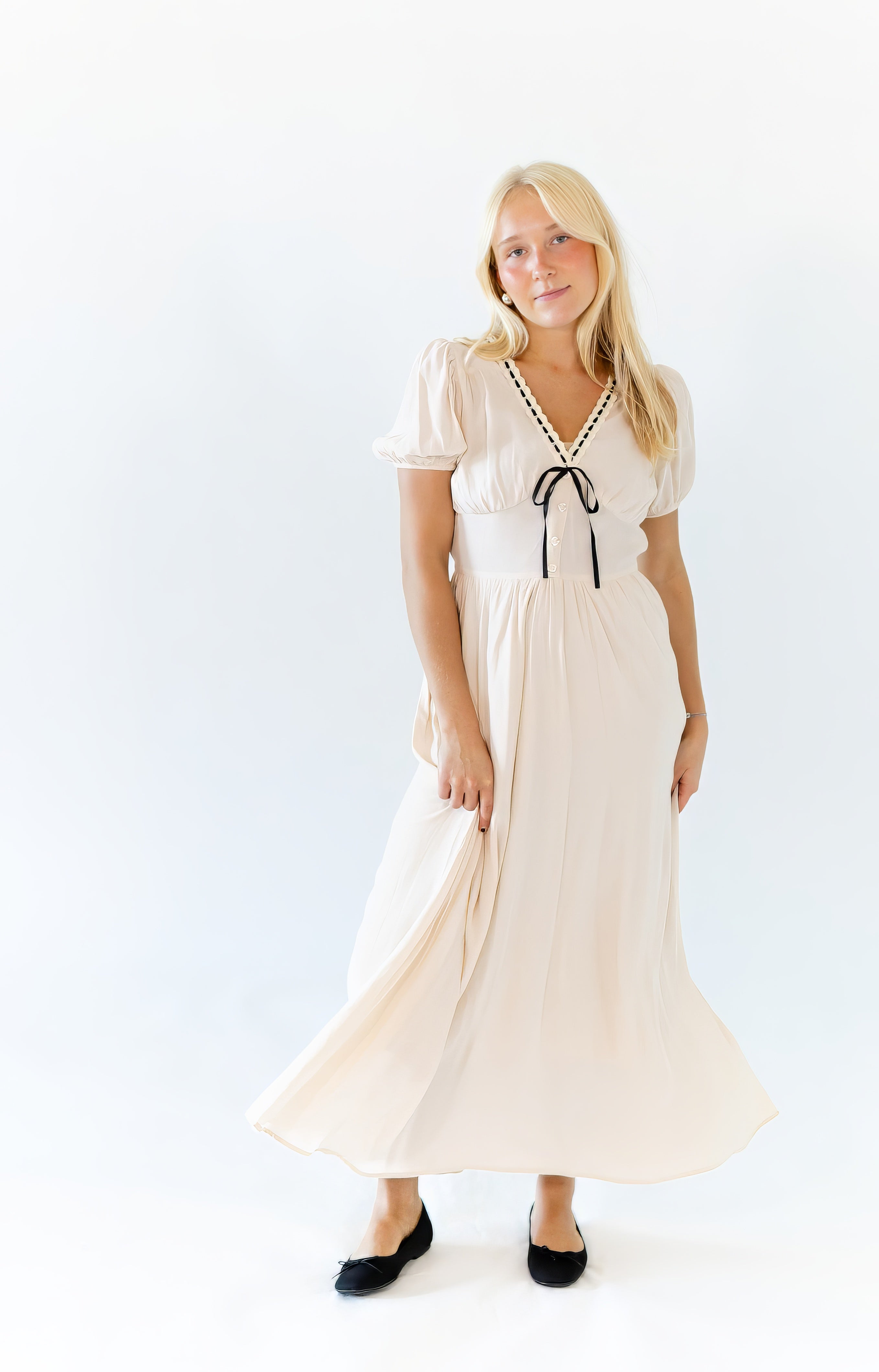 Martina Ribbon Detail Dress