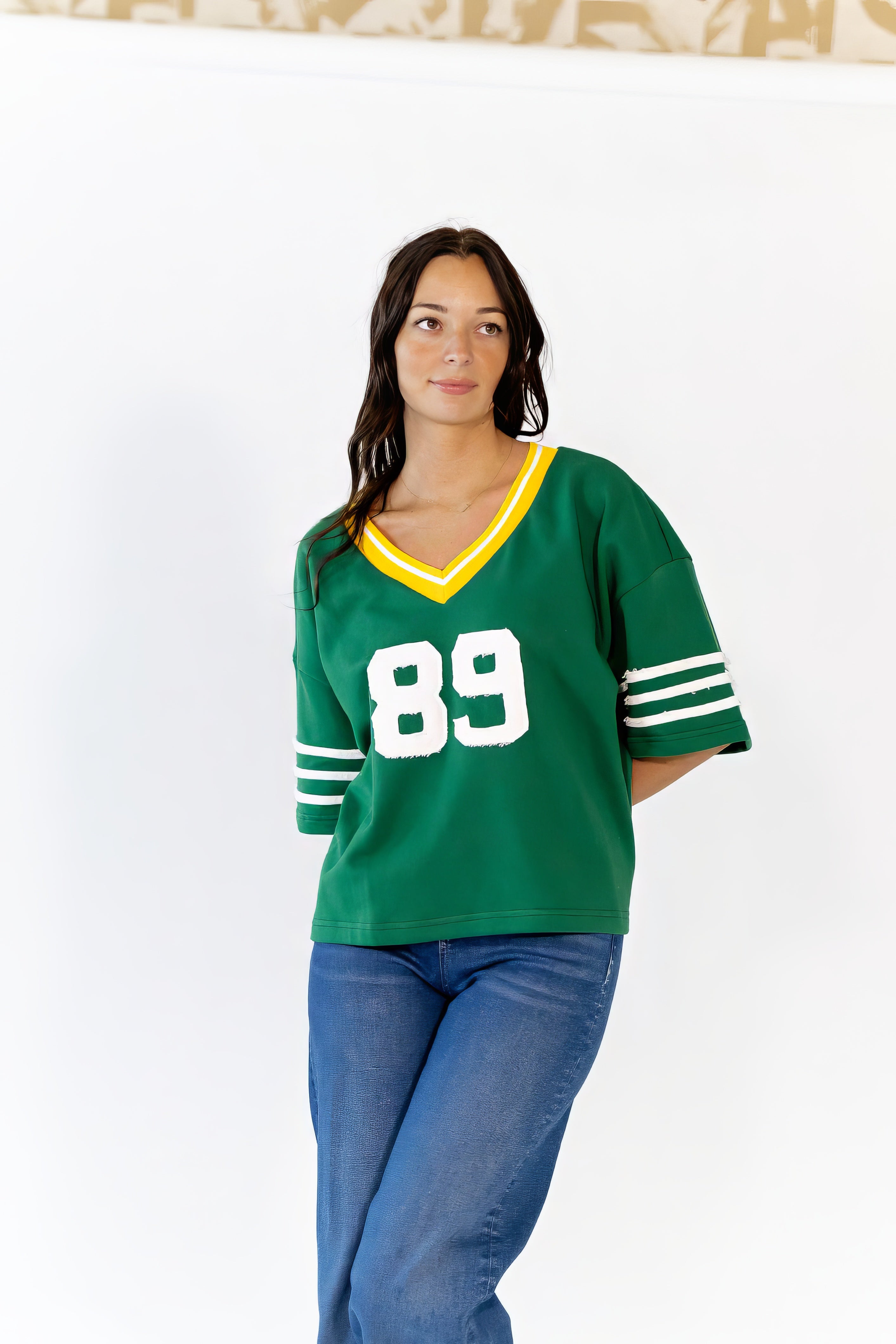Maison Textured Pullover · Green