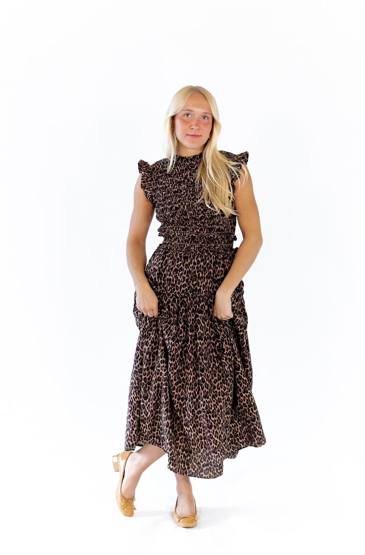 Shania Leopard Print Dress