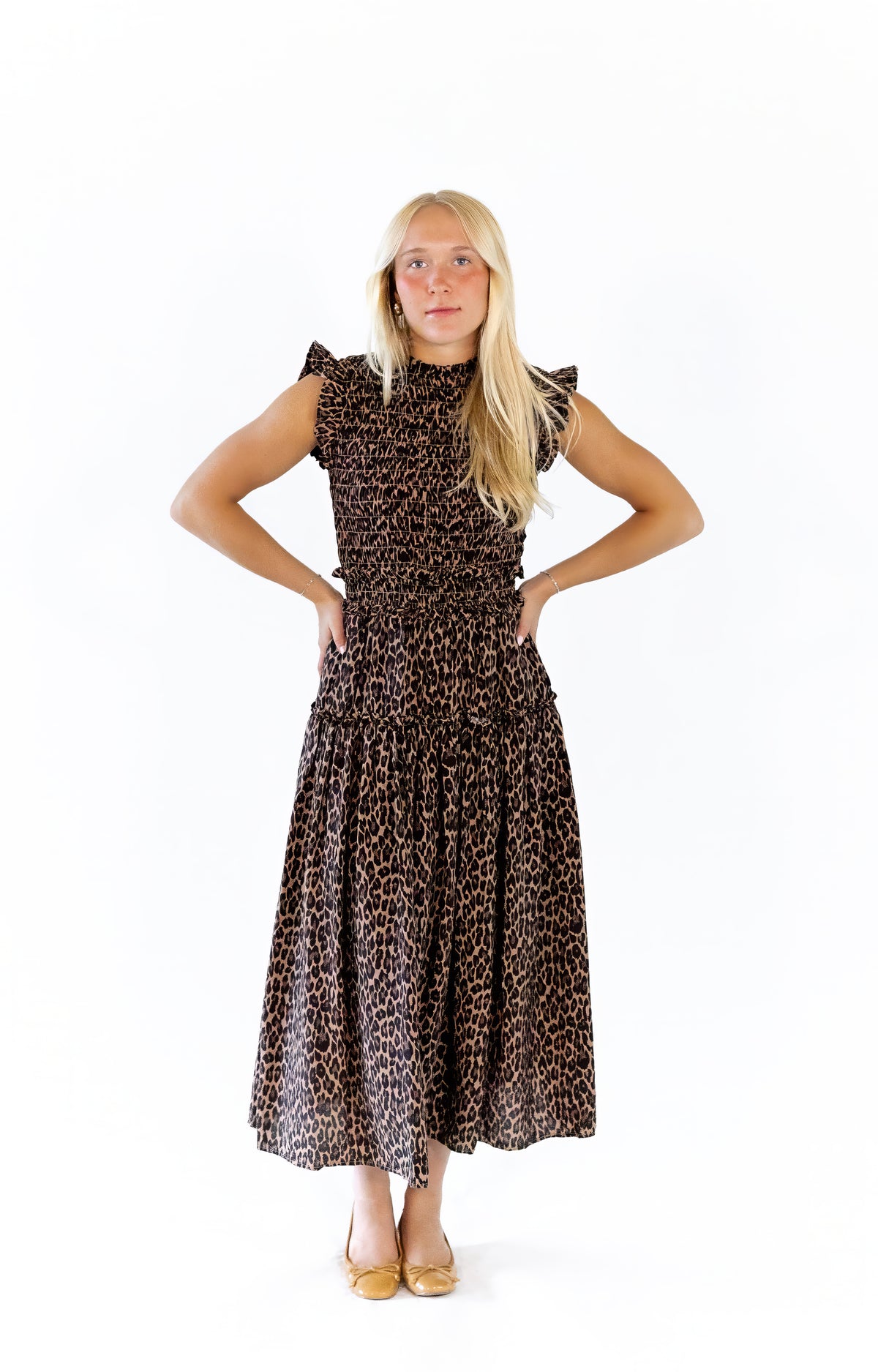Shania Leopard Print Dress