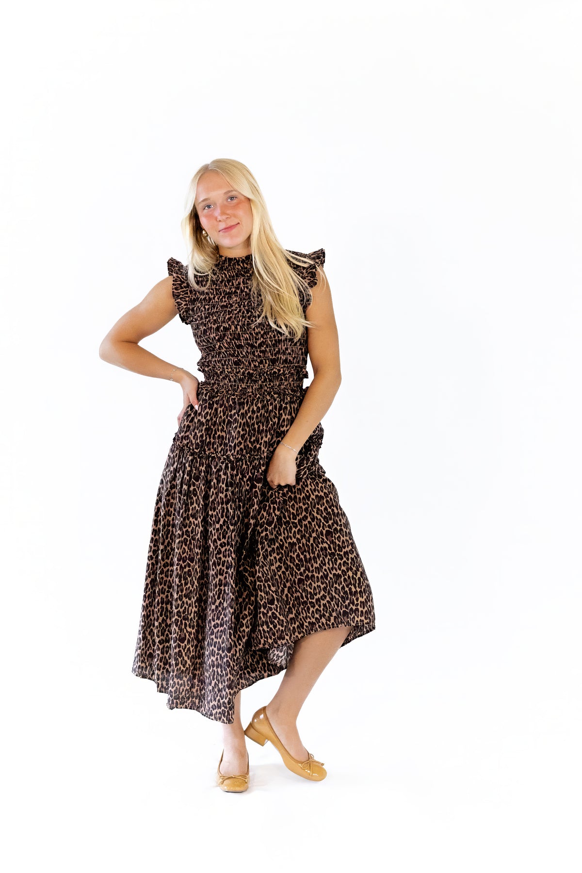 Shania Leopard Print Dress