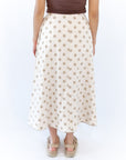 Jenson Polka Dot Tie Skirt · Taupe