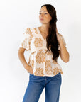 Albini Botanical V-Neck Top