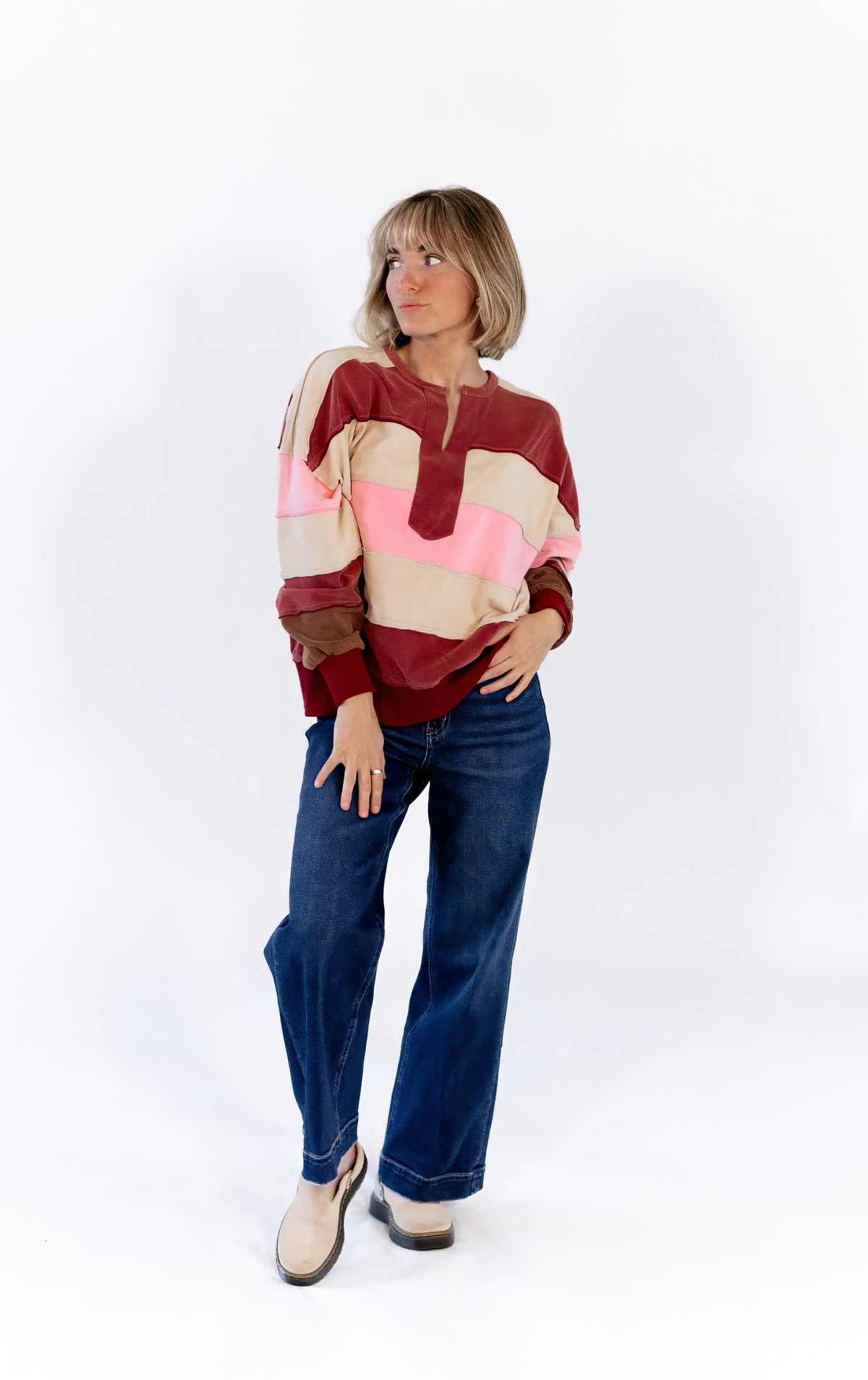 Elena Striped Pullover