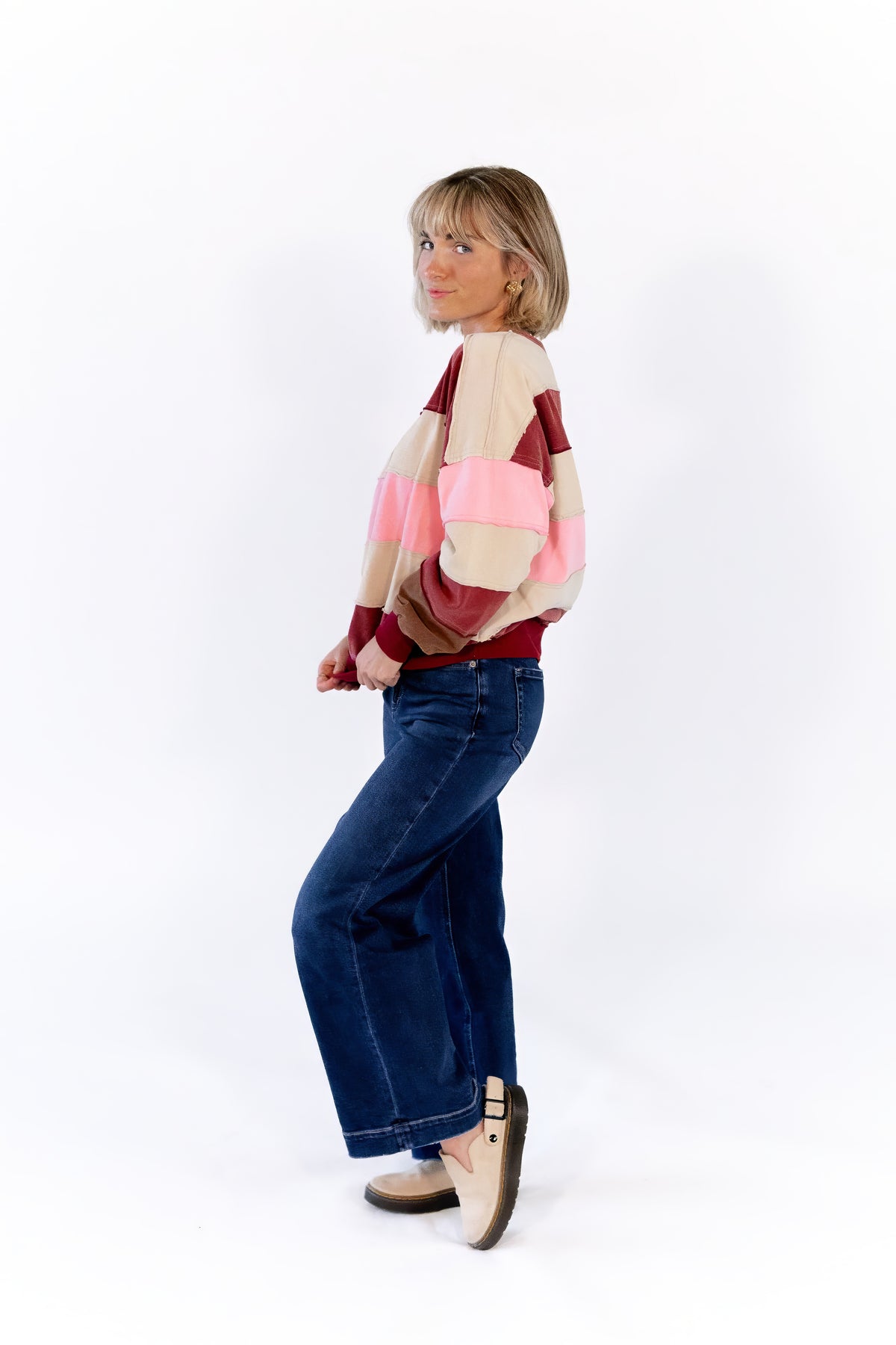 Elena Striped Pullover