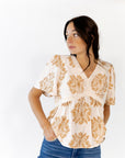 Albini Botanical V-Neck Top