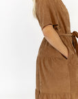 Leisel Corduroy Shirt Dress