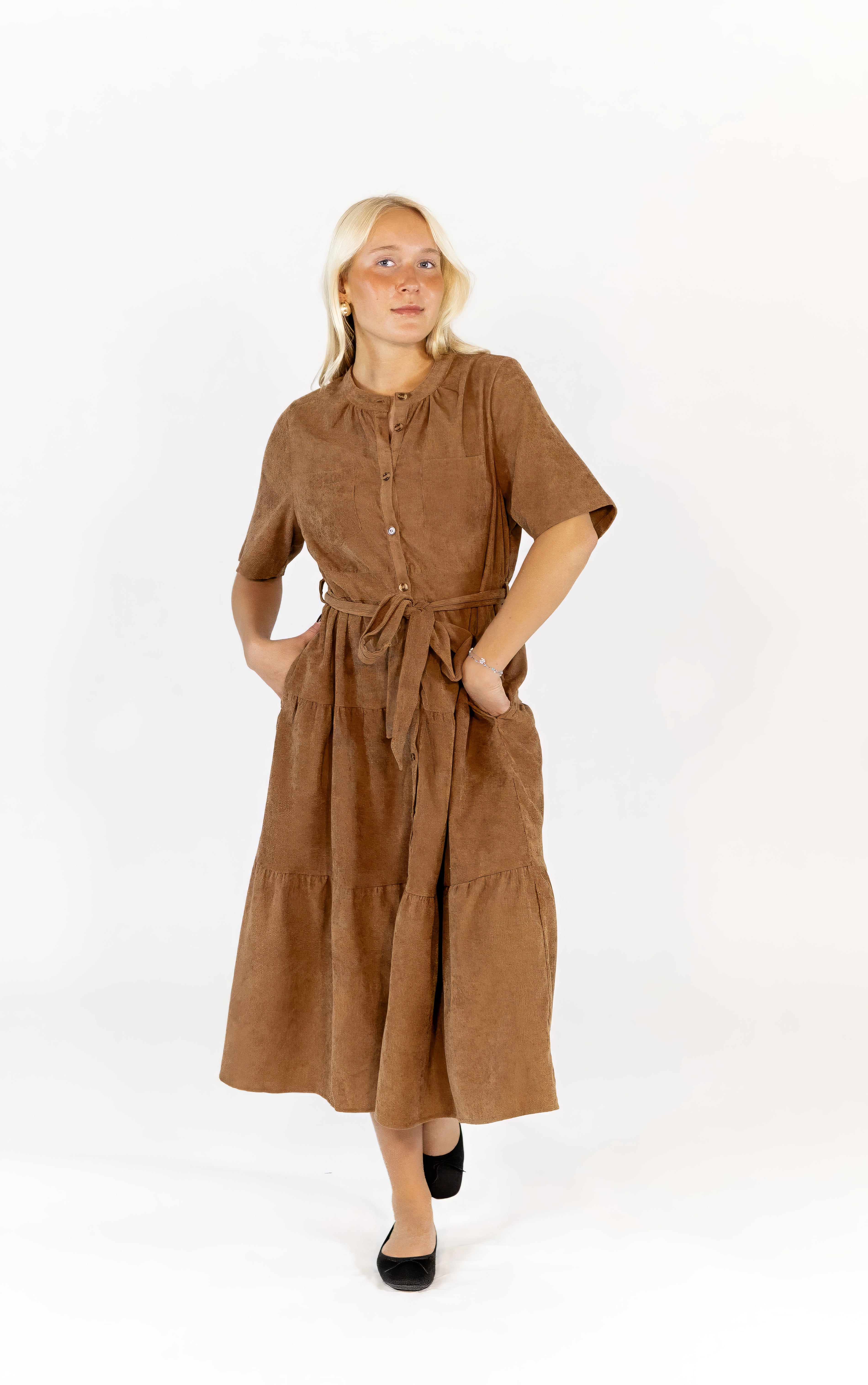 Leisel Corduroy Shirt Dress