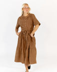 Leisel Corduroy Shirt Dress