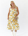 Sunshine Scalloped Midi Dress