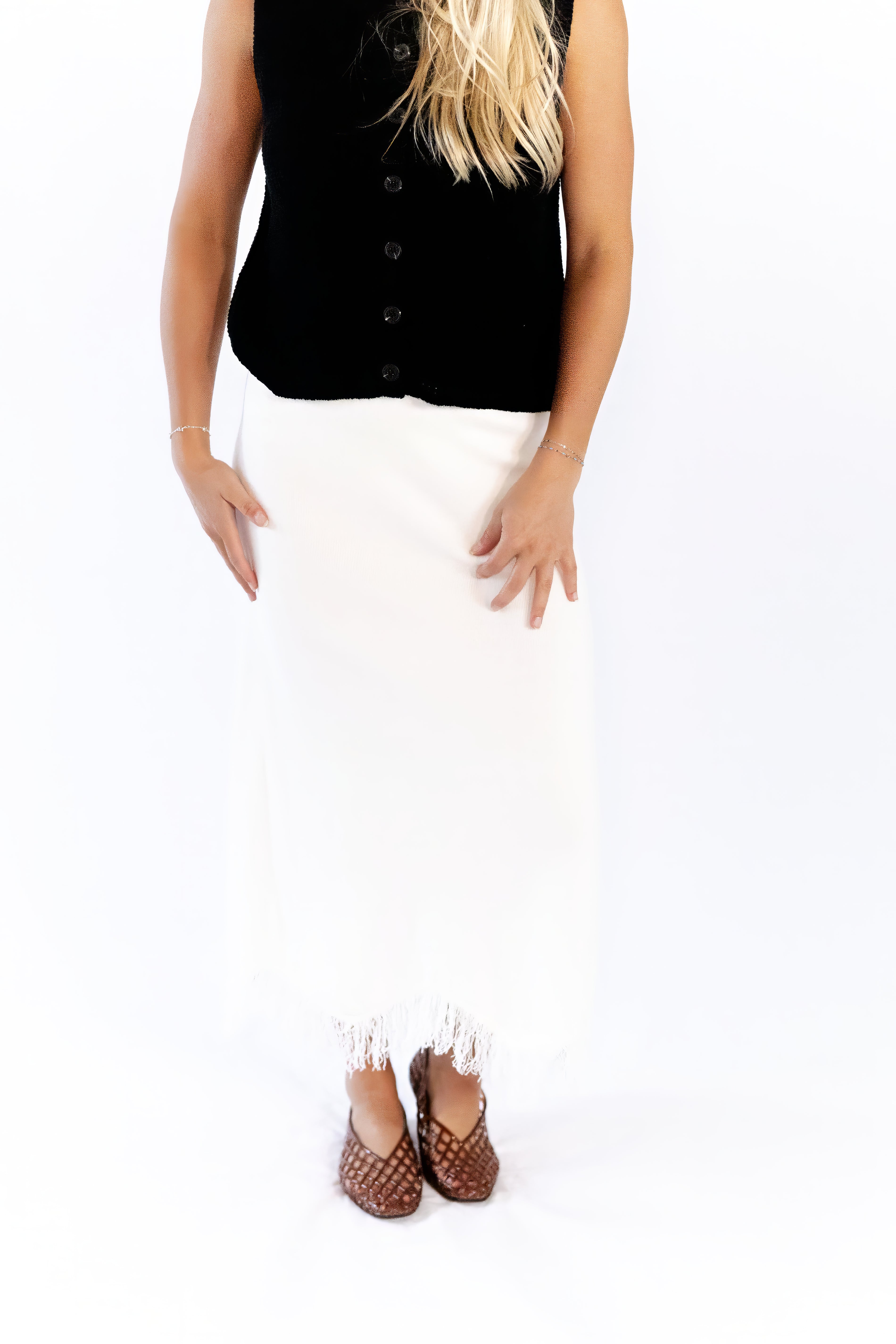 Odina Fringe Bottom Skirt