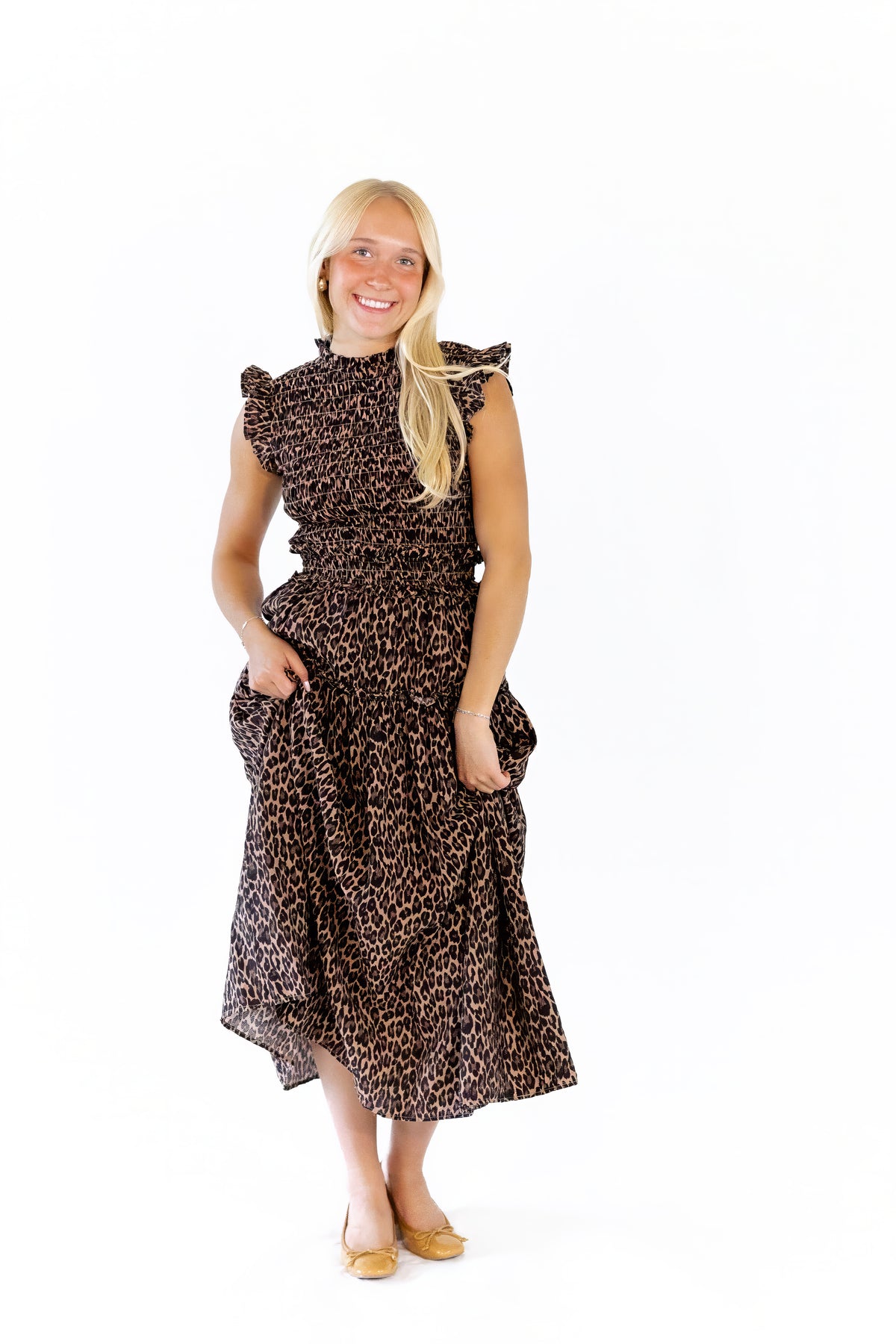 Shania Leopard Print Dress