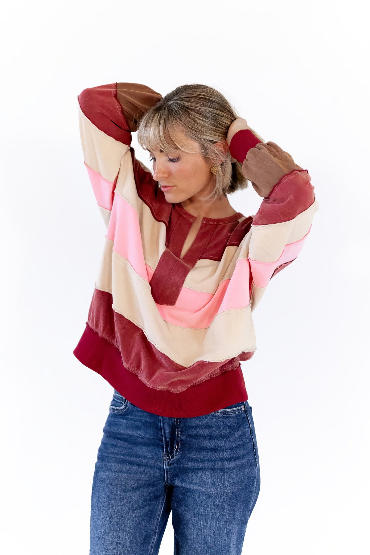 Elena Striped Pullover