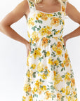 Sunshine Scalloped Midi Dress
