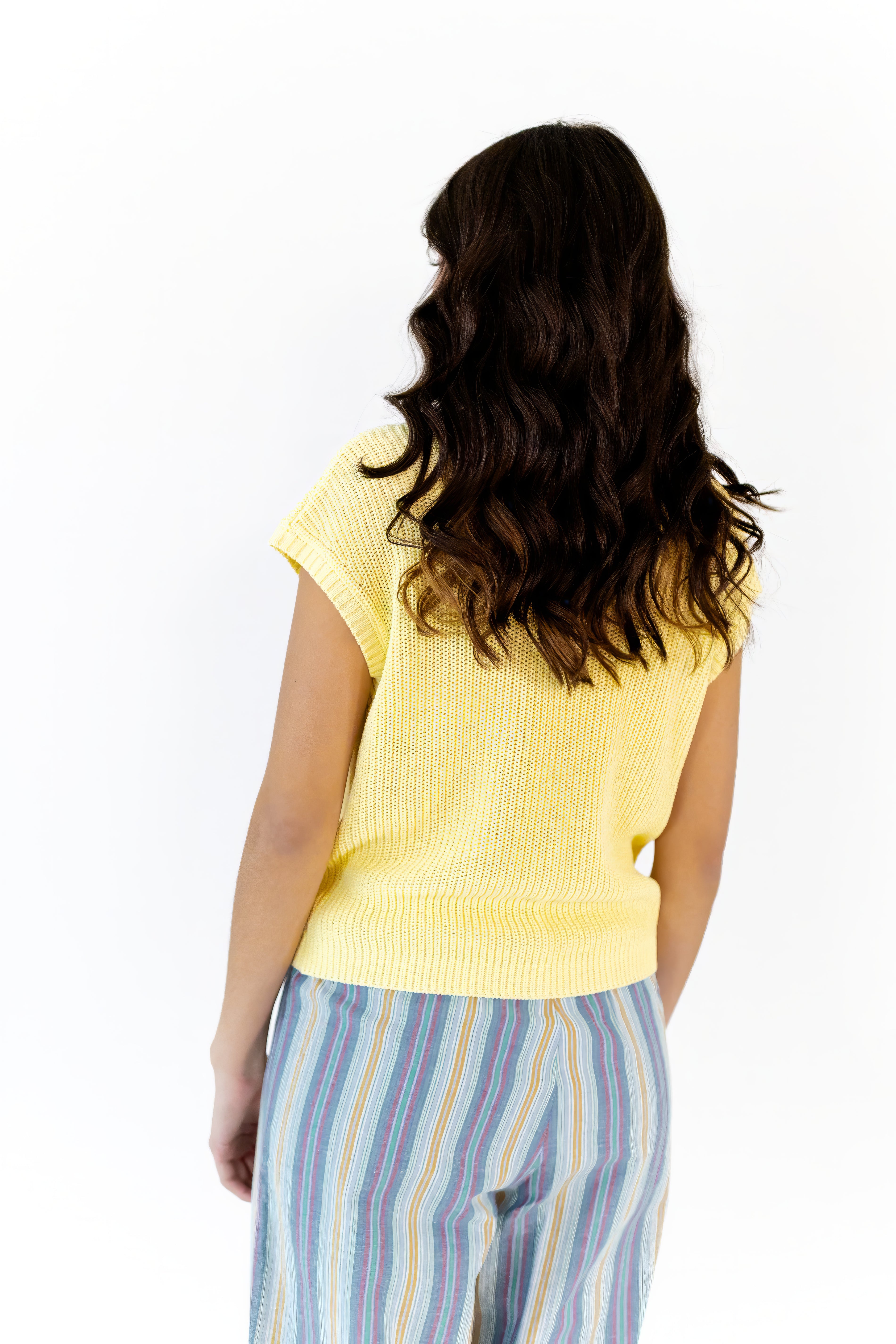 Vixi Button Up Top · Lemon