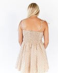 Georgie Polka Dot Dress · Taupe