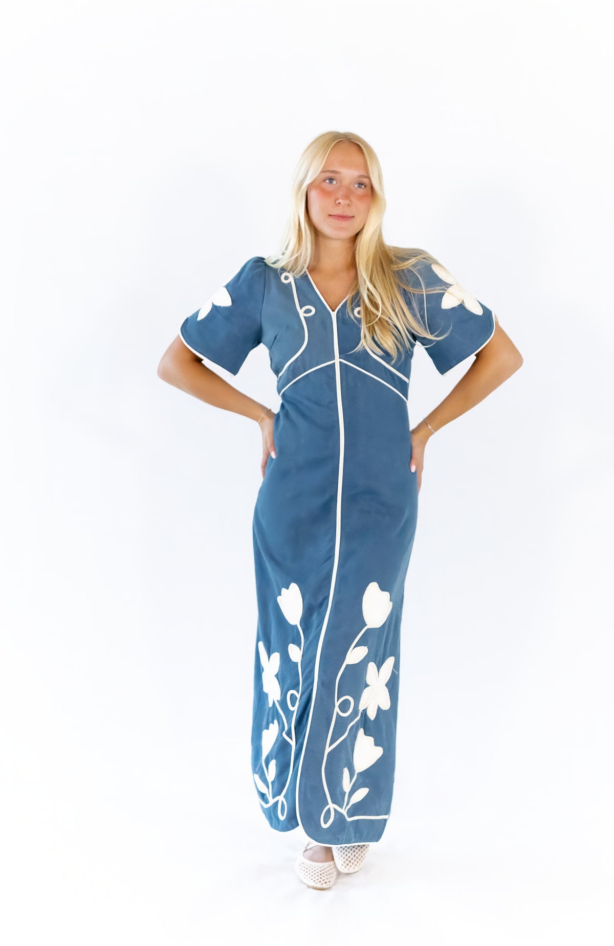 Julietta Embroidered Maxi Dress