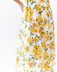Sunshine Scalloped Midi Dress